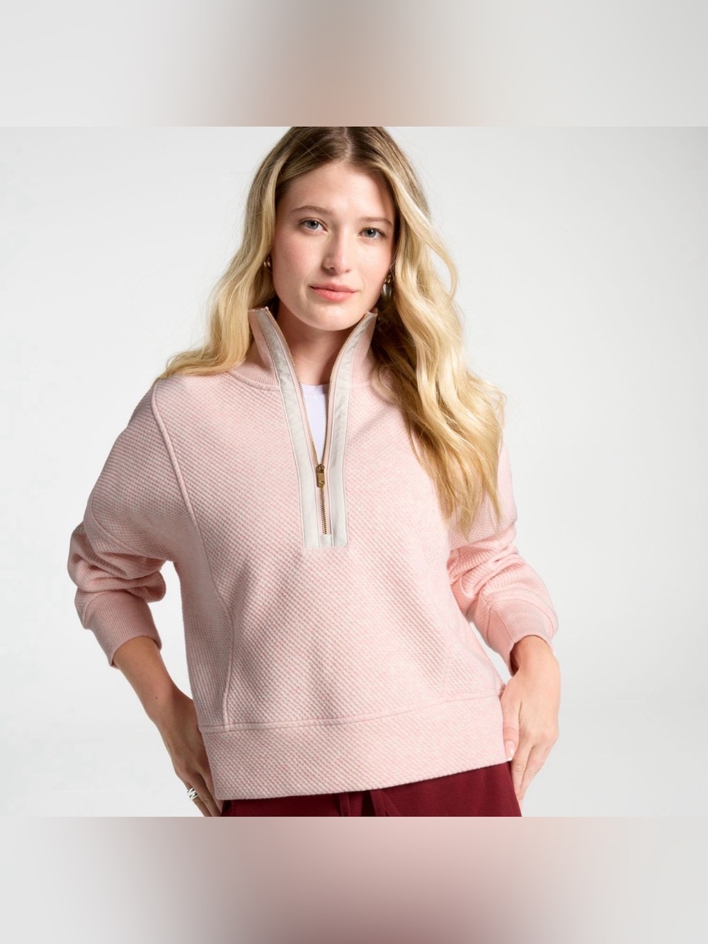CAlia Women’s Elevate Ripple 1/4 Zip Pullover
